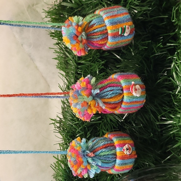 Tassel Hat Ornaments - set of 3 - Picture 1 of 6